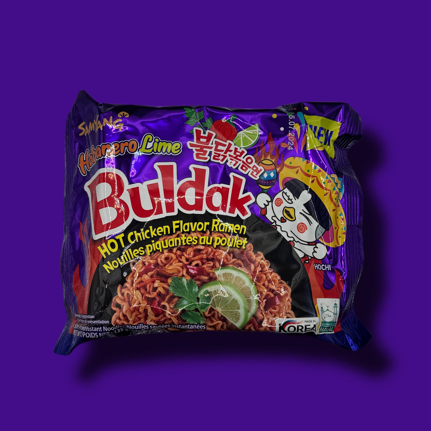 Samyang Buldak Habanero Lime Ramen Nudeln Hot Chicken 135g