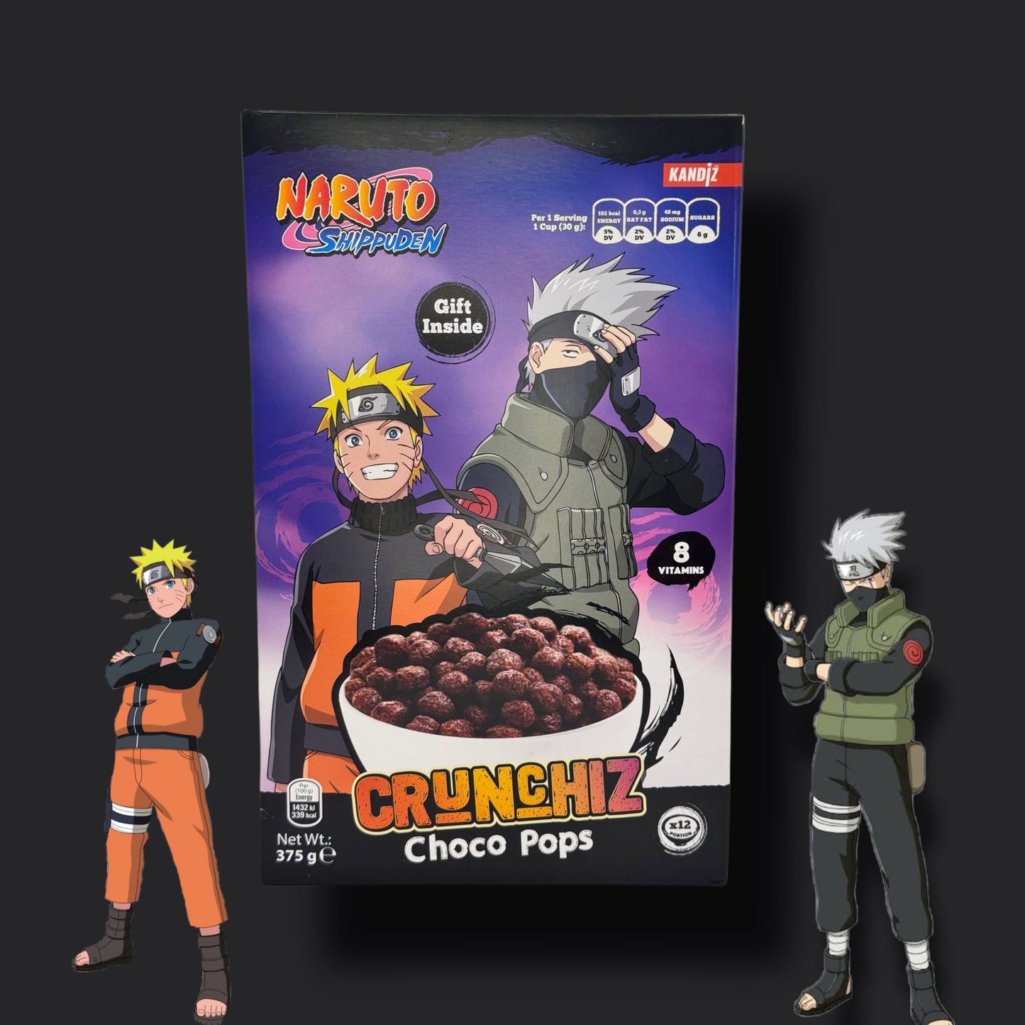 Naruto crunchiz Choco Pops 375 g