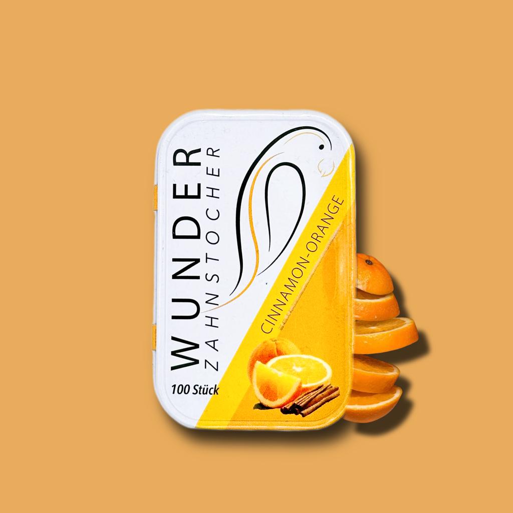 Wunder Zahnstocher - Cinnamon Orange Metalldose 100 Stück