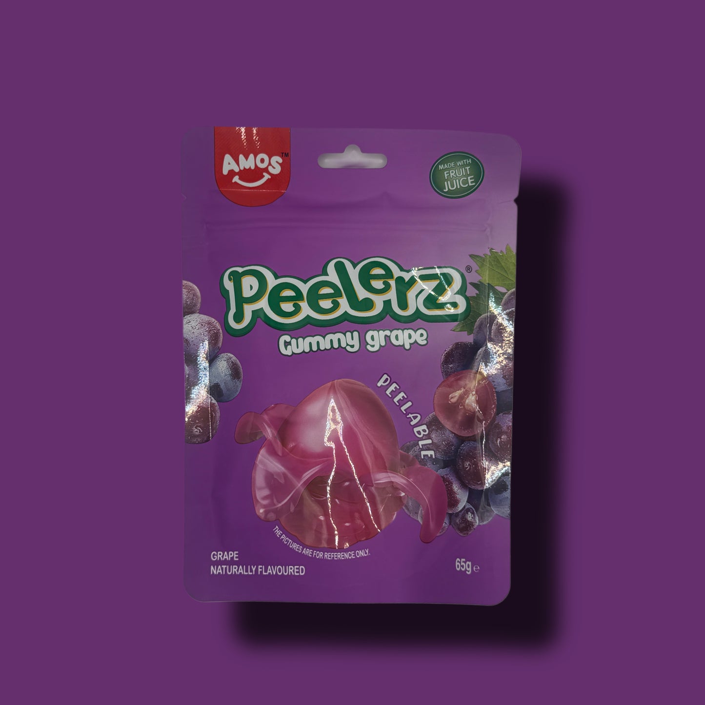 AMOS Peelerz Gummy Grape 65 g