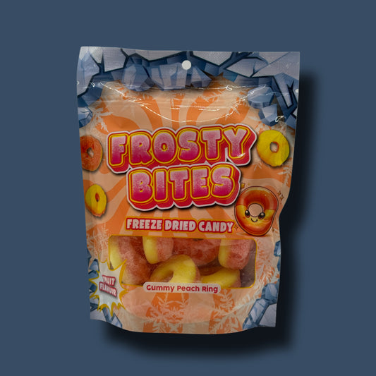 GEFRIERGETROCKNETE SÜSSIGKEITEN FROSTY BITES PEACH RING 50G