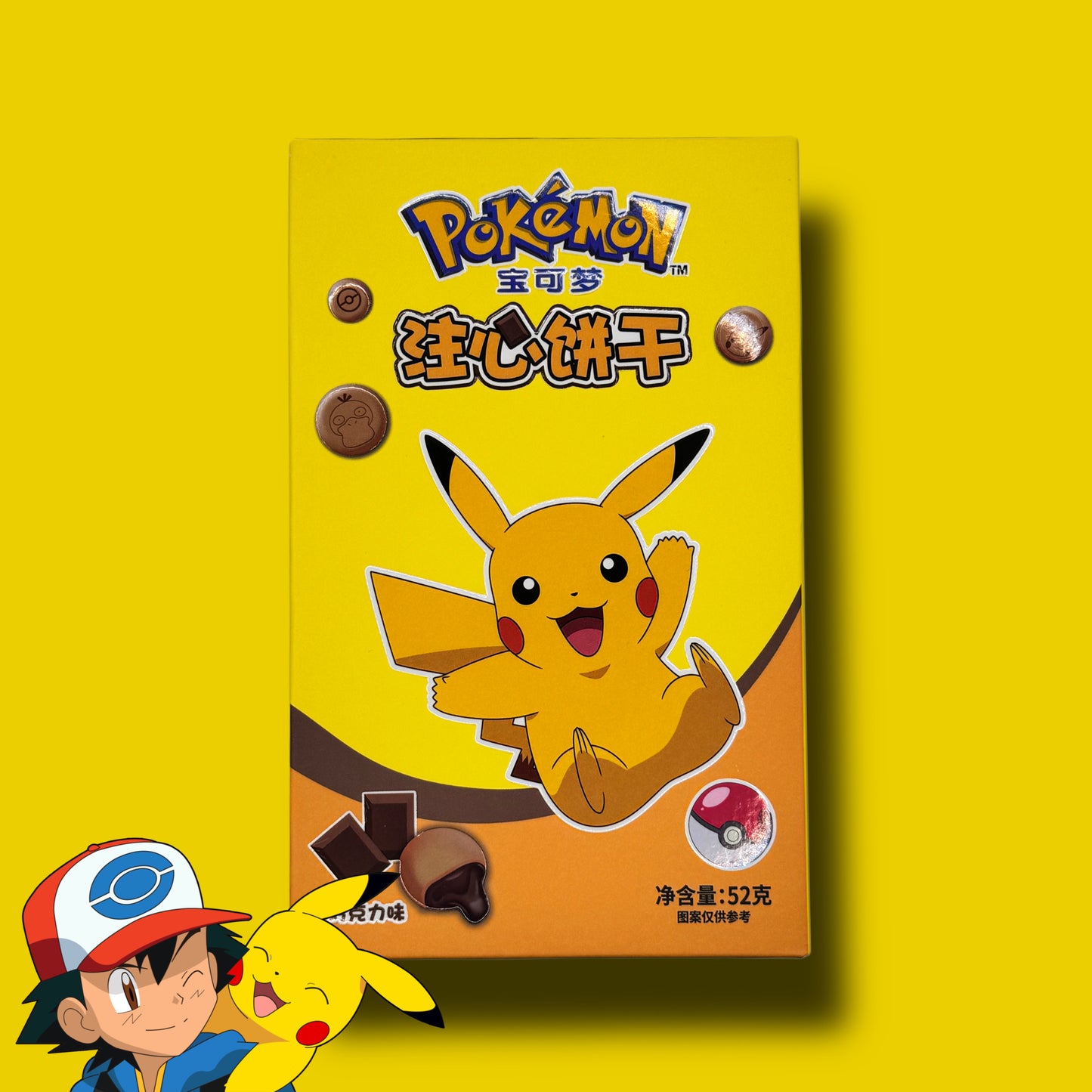 Pokémon Filled Cookies Chocolate Asia 52g